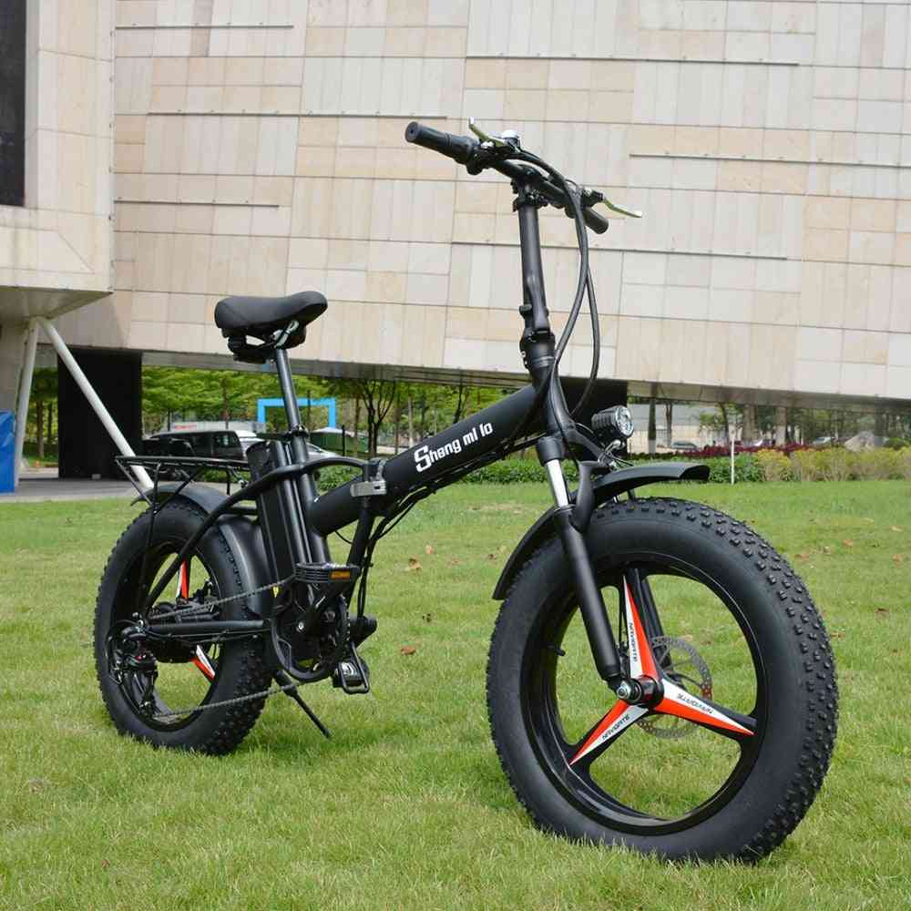 Electric Bike Folding With Lithium Battery Aluminum Alloy Frame