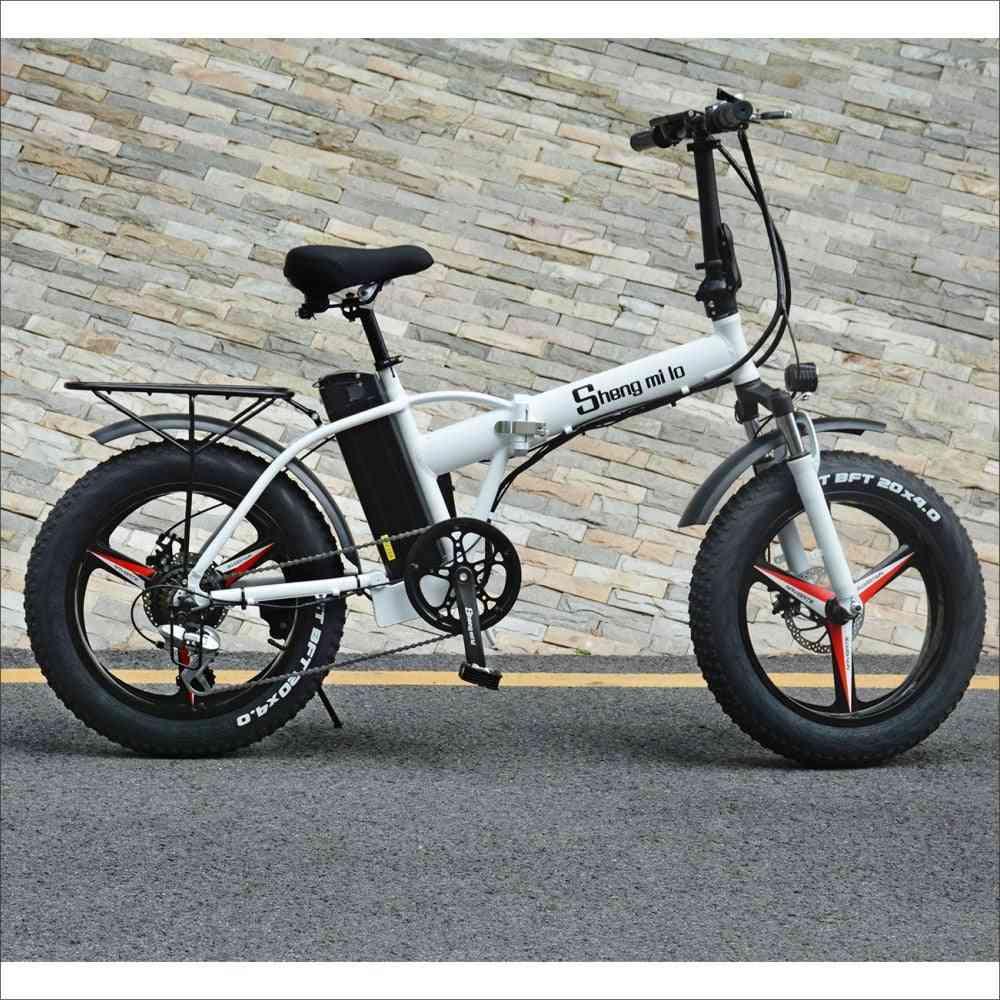 Vélo électrique pliant avec cadre en alliage d'aluminium de batterie au lithium