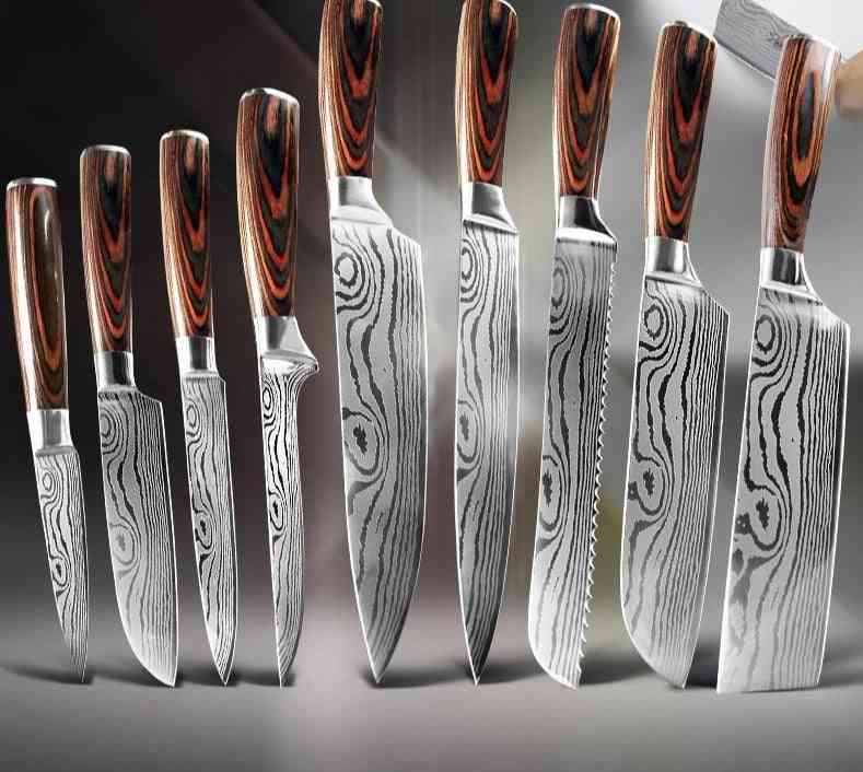 8 Inch Chef Knives - High Carbon Stainless Steel Set