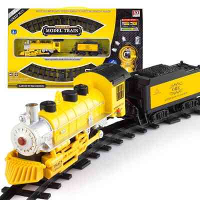 Electric Railway & Classical Enlighten Train Track Railroad Toy