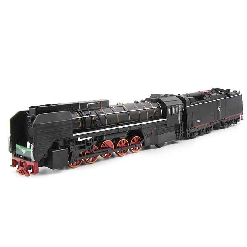 Steam Train Locomotive Alloy Model Toy, Cars Pull Back Sound Light For