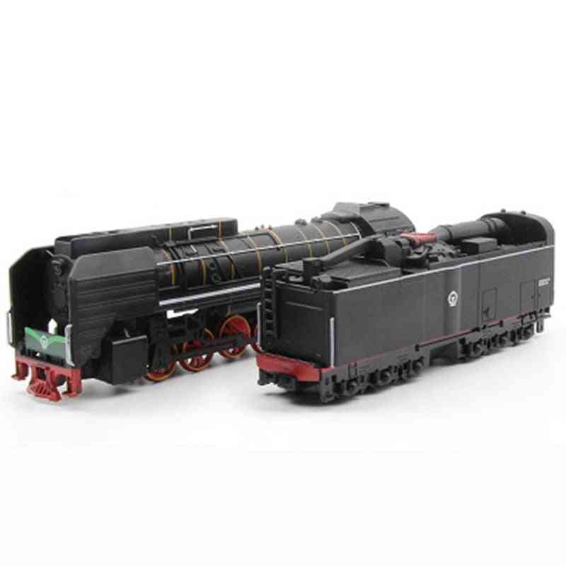 Steam Train Locomotive Alloy Model Toy, Cars Pull Back Sound Light For