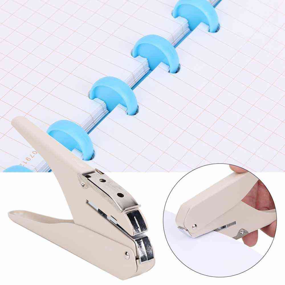 Mushroom Hole Puncher Loose-leaf Pages Punching Machine, Paper Cutter