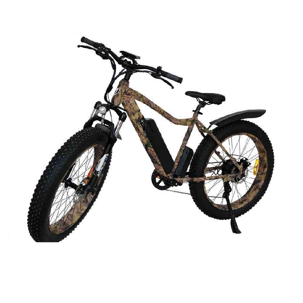Fat tire vélo de montagne électrique vélo de plage cruiser booster ebike 750w 48v 10.4ah batterie