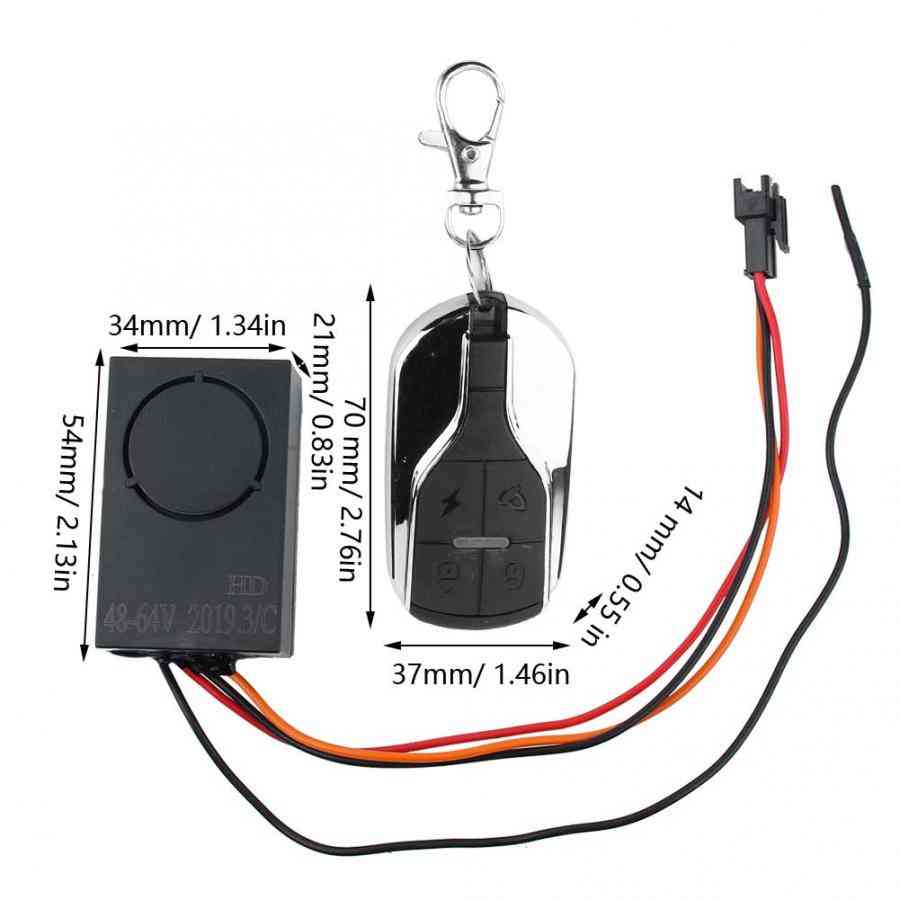 Keyless Entry System For Electric Car-wireless Remote Control Vibration Alarm