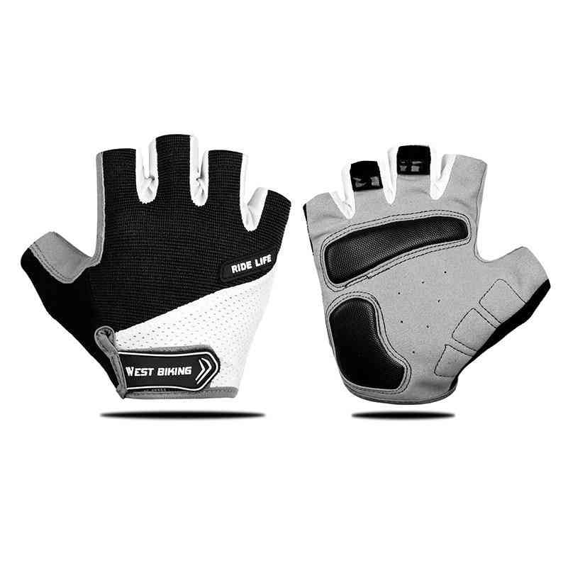 Half Finger Cycling Anti-slip Pad, Motorcycle Road Bike Sports Gloves