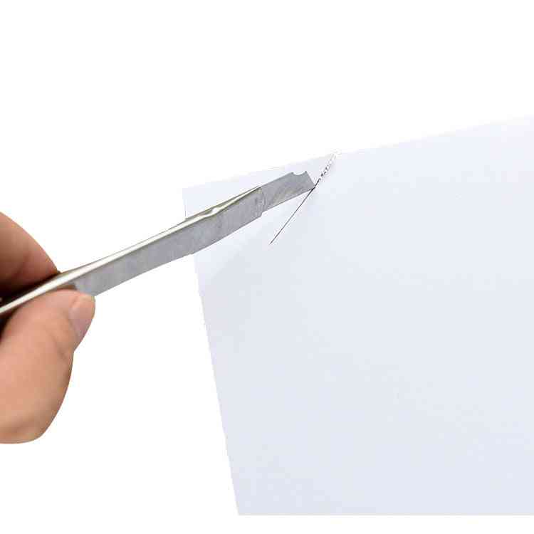 Kovový užitkový nůž malá rukojeť na tapetu na papír