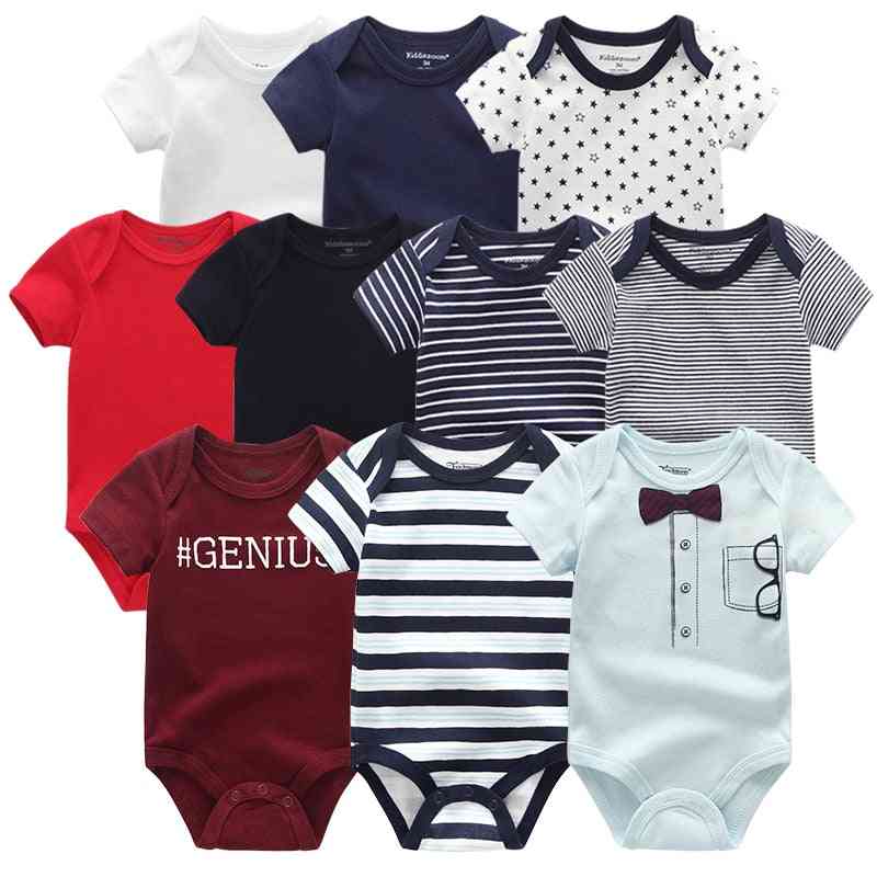 Short Sleeves, Cotton Rompers For Newborn Baby (set-1)
