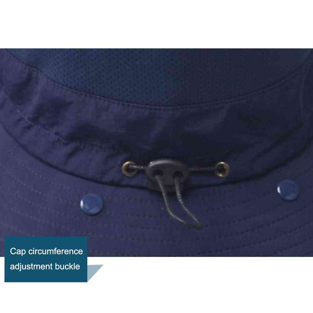 Windproof Sun Hat With Removable Shawl For Fishing, Cycling, Hiking, Camping