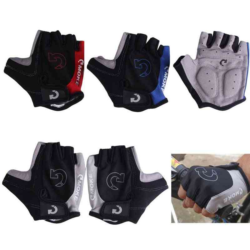 половин пръстови ръкавици за колоездене, противоплъзгащи се за каране на велосипед