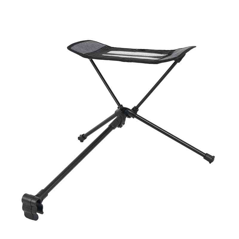Outdoor Folding Footrest Portable Recliner Retractable Extension Leg Stool Chair