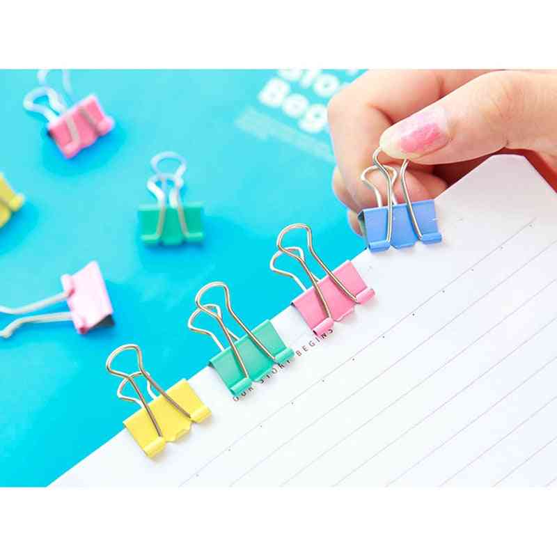 Metal Paper Binder Clips, Office Supplies Stationery