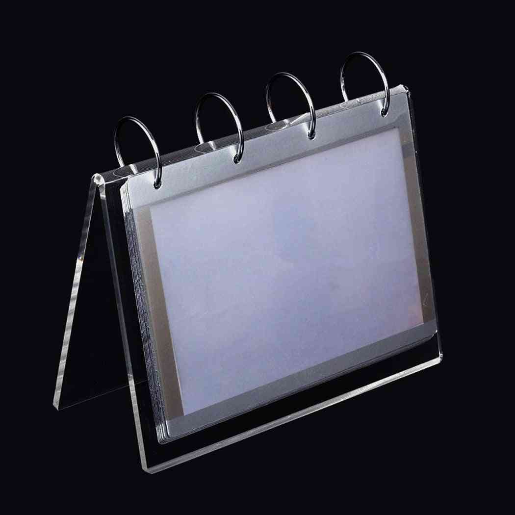 Diy Transparent Calendar Frame Stand