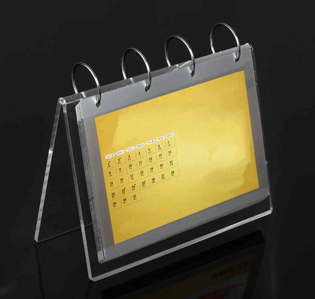 Diy Transparent Calendar Frame Stand