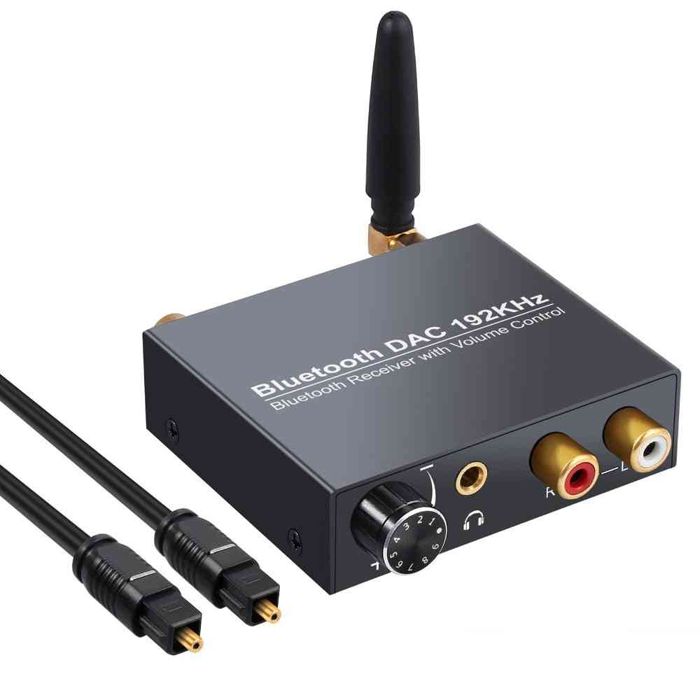 Bluethooth Dac Digital To Analog Audio Converter With Receiver Volume Control For Phone