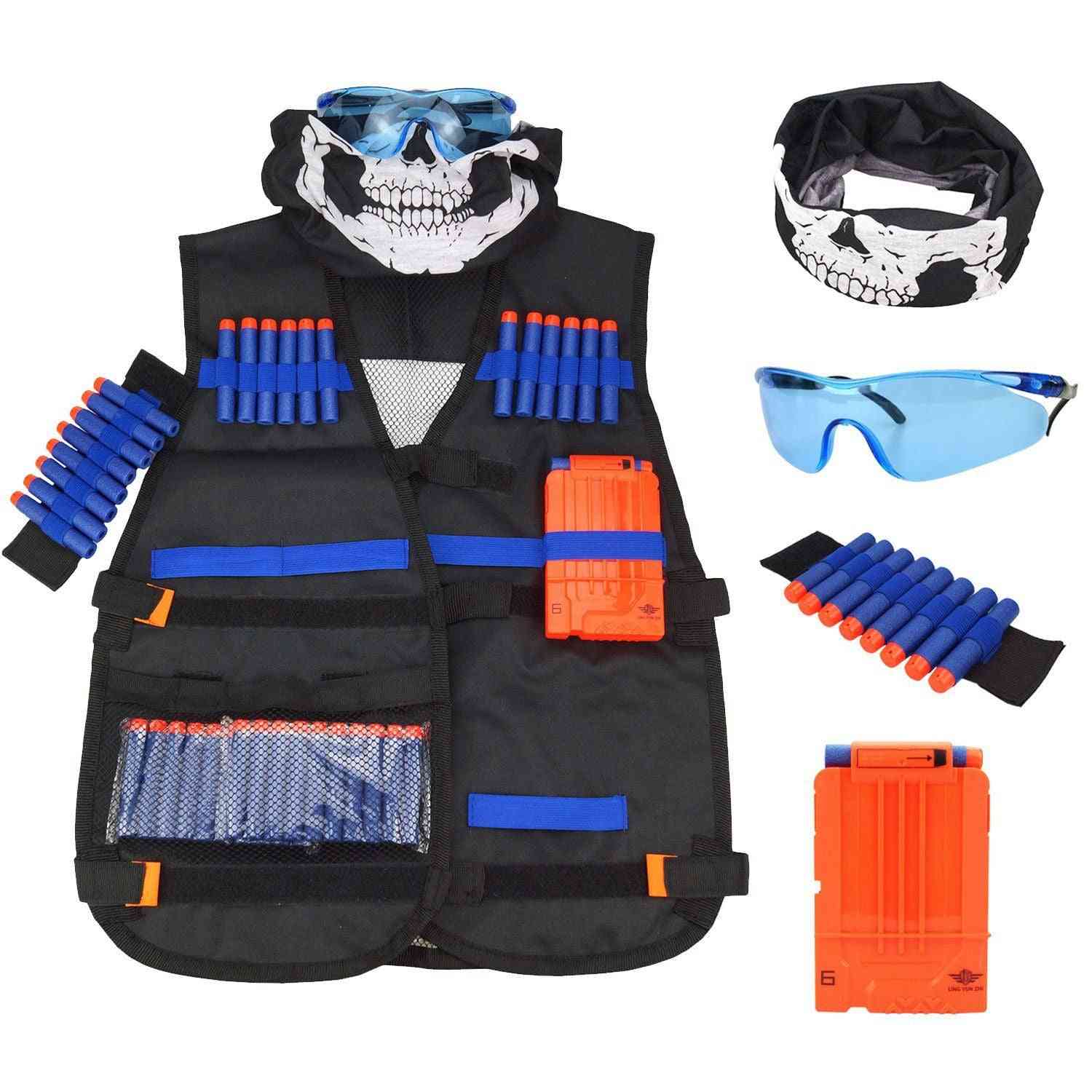 Kit de chaleco para niños para pistolas nerf serie n-strike