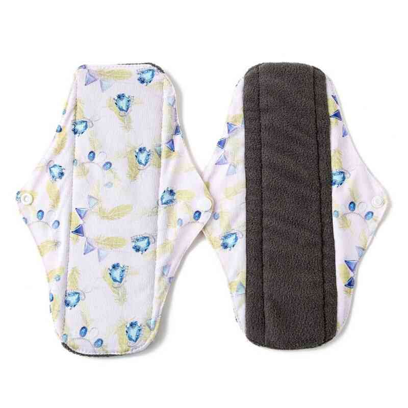 Washable Sanitary Pads, Night Daily Heavy Flow Panty Liner Reusable Menstrual Pad