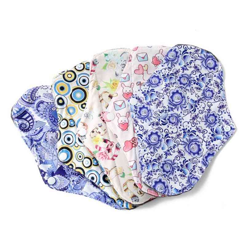 Washable Sanitary Pads, Night Daily Heavy Flow Panty Liner Reusable Menstrual Pad