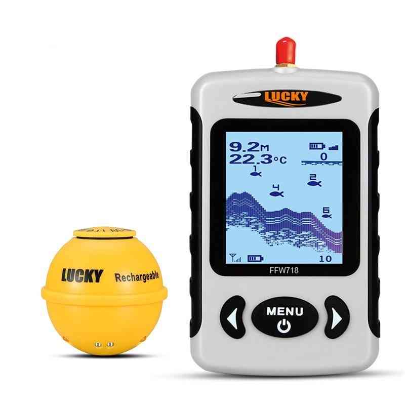 Détecteur de poisson portable sans fil, sondeur de profondeur sonar, alarme pour le lac de la rivière océan