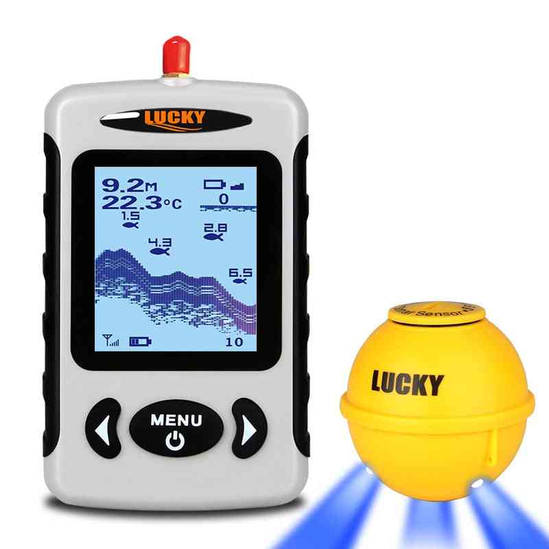 Détecteur de poisson portable sans fil, sondeur de profondeur sonar, alarme pour le lac de la rivière océan