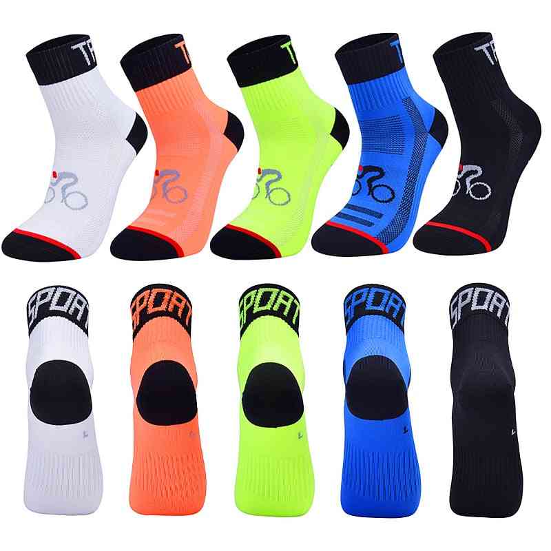Men & Women Cycling Sock, Breathable Outdoor Basketball Protect Feet Wicking Running Sock