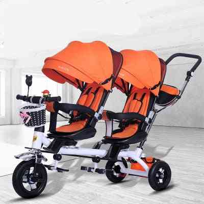 Baby Strollers Double Twin With Air Wheel, Universal Travel Pram Double Seat