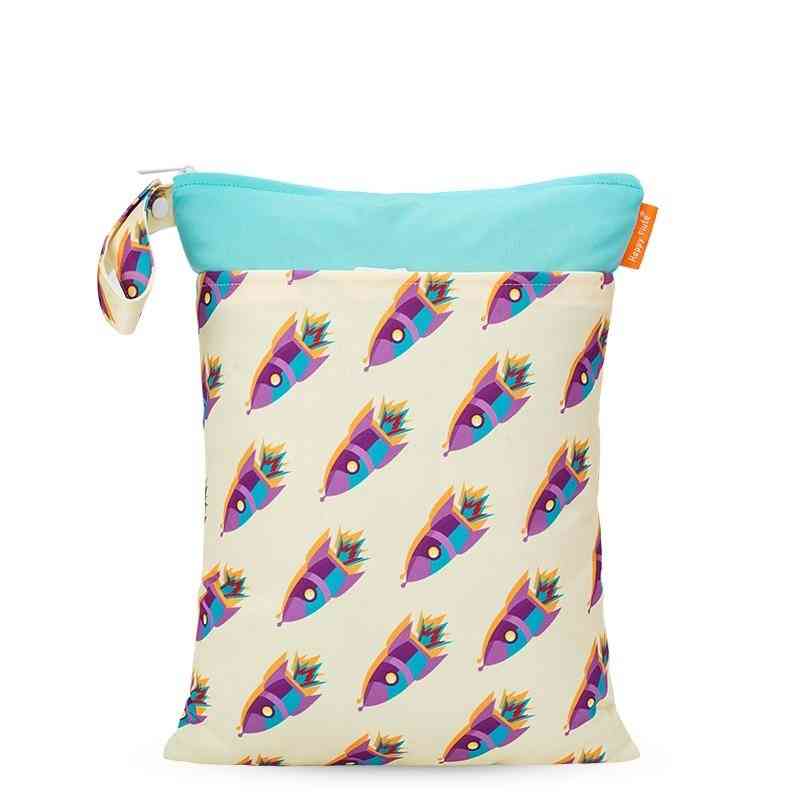 Višekratna vodootporna modna grafika mokra suha torba za pelene, ručka s dvostrukim džepom