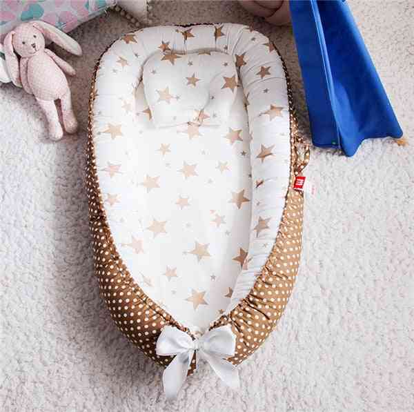 Portable Baby Nest Bed With Pillow Cushion