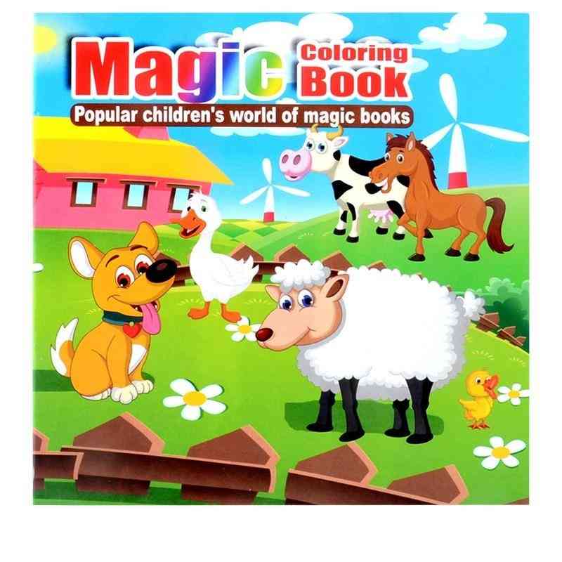 Niedliches Vieh geheime Gartenmalerei Zeichnung, s Puzzle Magie Malbuch