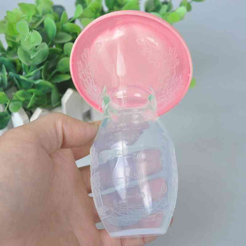 Baby Feeding Manual Breast Pump, Partner Collector Automatic Silicone Pumps