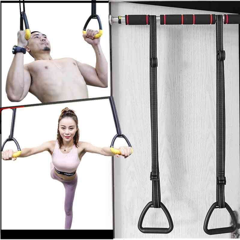 Anillos de gimnasia abdominales con correas ajustables de alta resistencia antideslizantes para ejercicios de estiramiento