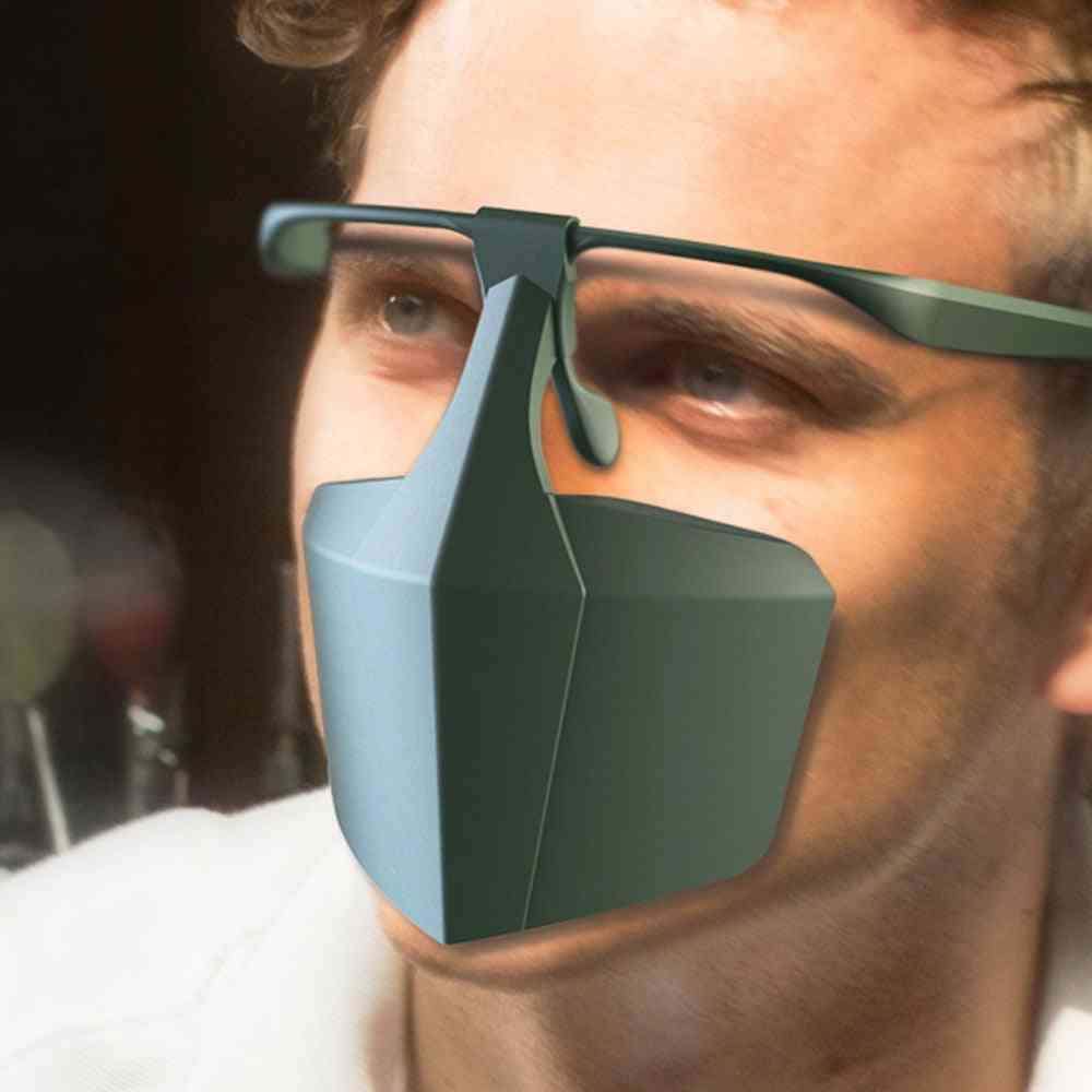 Anti-tåge stænktæt betræk spyt genanvendelige briller tåge maske