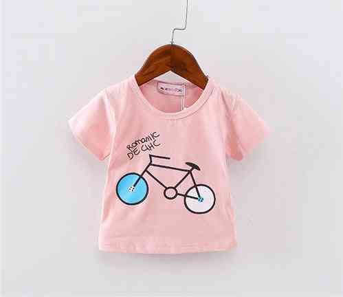 Short Sleeve, Bicycle Pattern T-shirts For