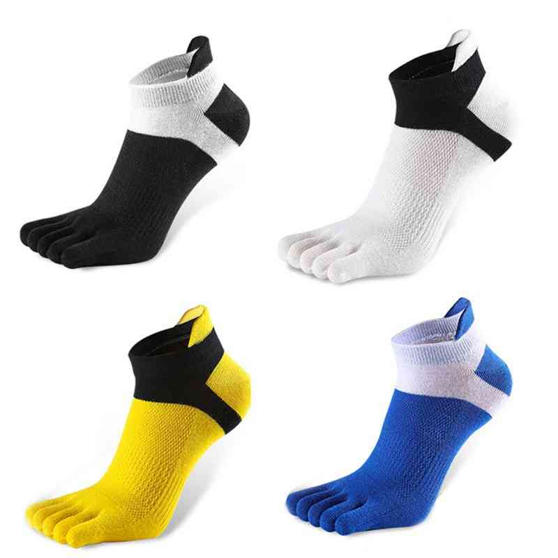 Outdoor Men's Socks Breathable Cotton Toe Socks, Sports Cycling Runnin Toe Slipper Sock