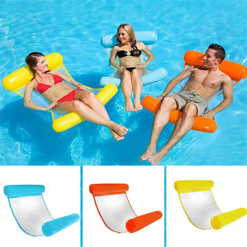 Water Hammock Recliner- Inflatable Floating Swimming Mattress