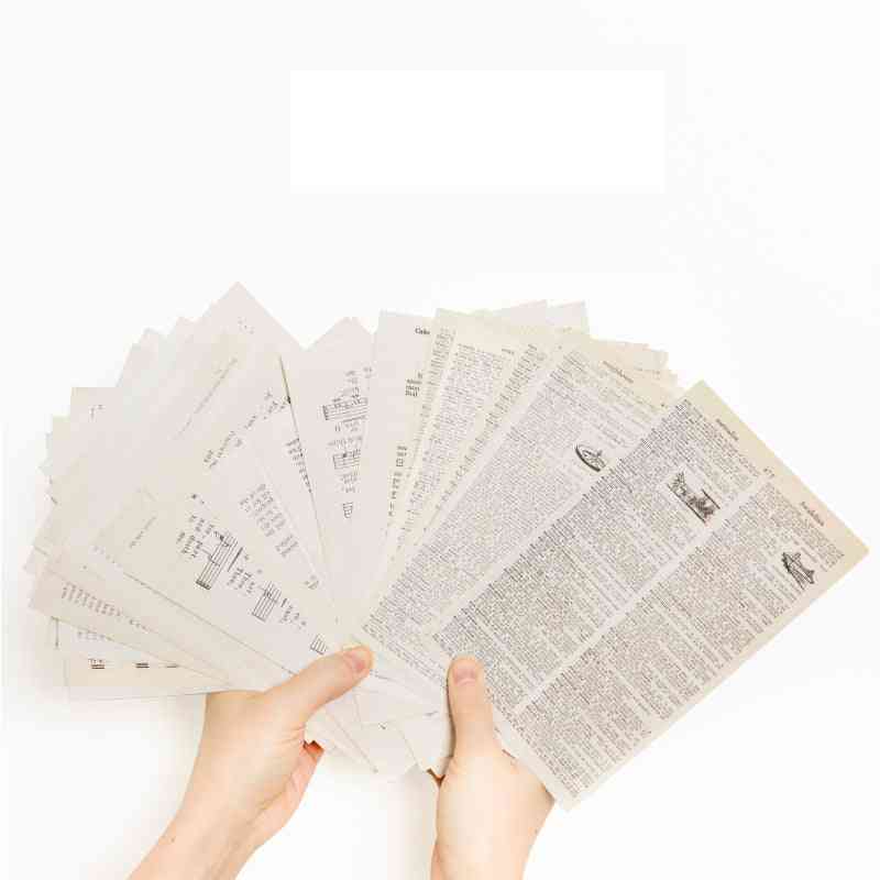 Starożytne vintage litery scrapbooking / tworzenie kart / projekt dziennika DIY kraft retro papier do pisania