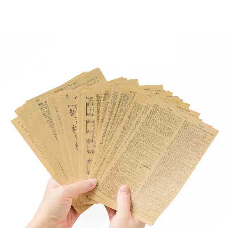 57pcs anciennes lettres vintage / fabrication de cartes bricolage kraft - papiers d'écriture rétro