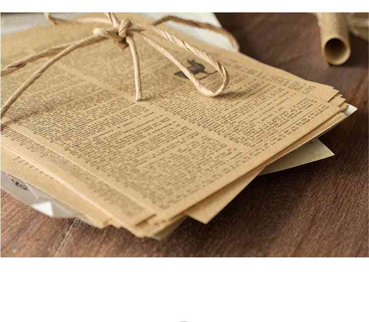 Muinaiset vuosikerta kirjeet scrapbooking / korttien valmistus / päiväkirjaprojekti diy kraft retro kirjoituspaperikortit