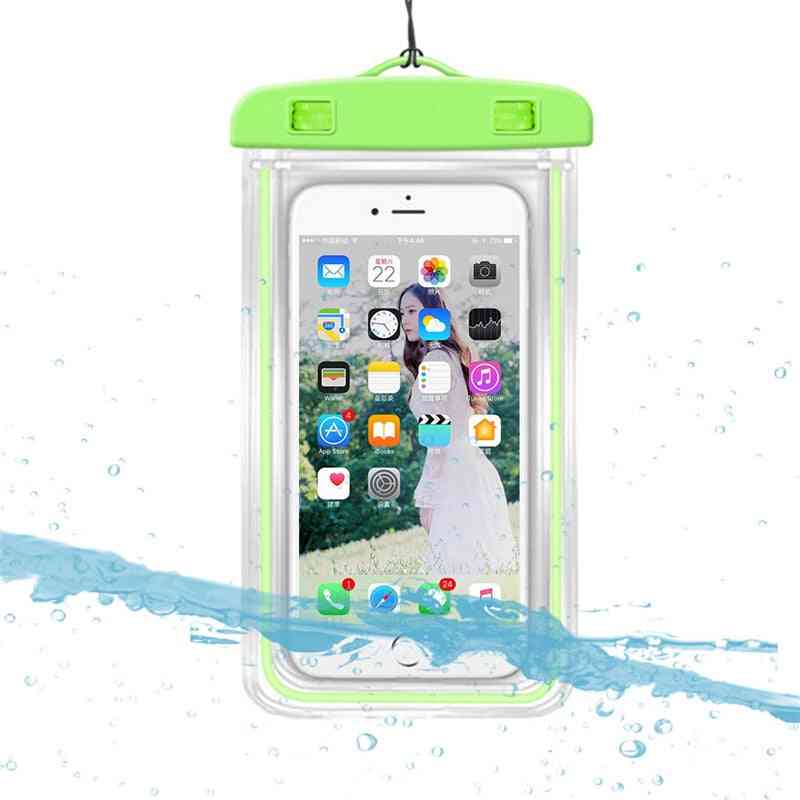 6 Inch Luminous Waterproof Diving Bags For Phones