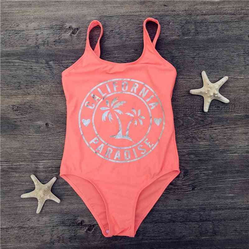 Fish Pattern Baby Swimwear Beach Swimsuit, Monokini Bathing Suit