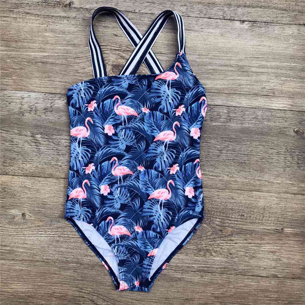 Fish Pattern Baby Swimwear Beach Swimsuit, Monokini Bathing Suit