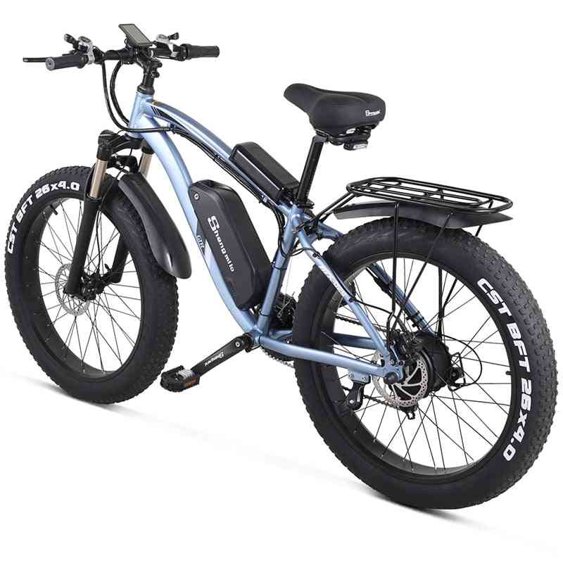 електрически велосипед за сняг, планински велосипед, дебел гумен ебик с литиева батерия