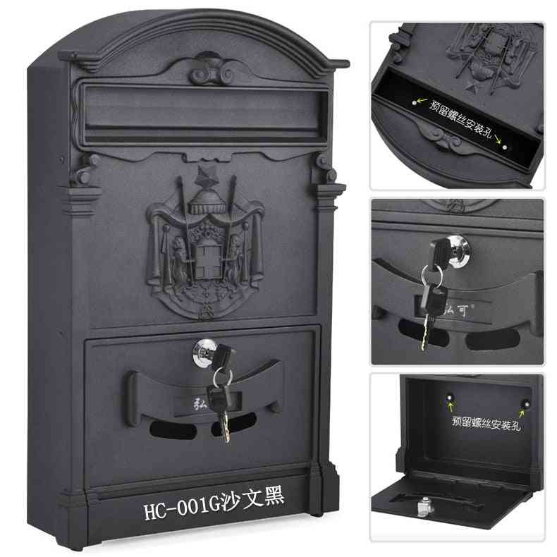 Retro Mailbox Villas Post Box European Lockable