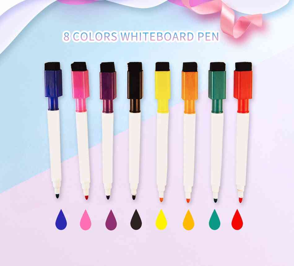 Magnetic Whiteboard Pen, Drawing And Recording Erasable Dry Markerss