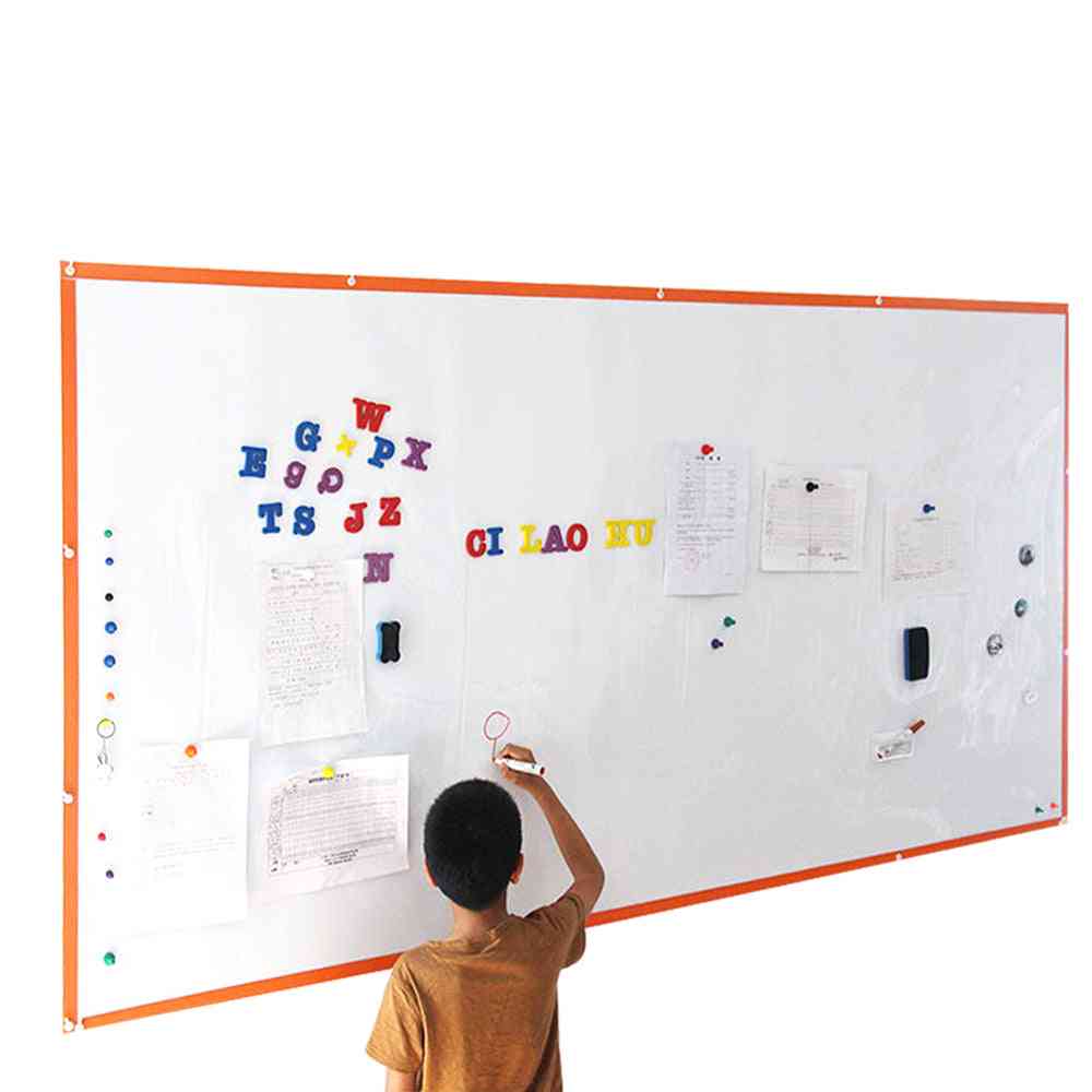 Hold Magnets Whiteboard Wall Sticker Office Dry Wipe Writing White Board For Wall Decor