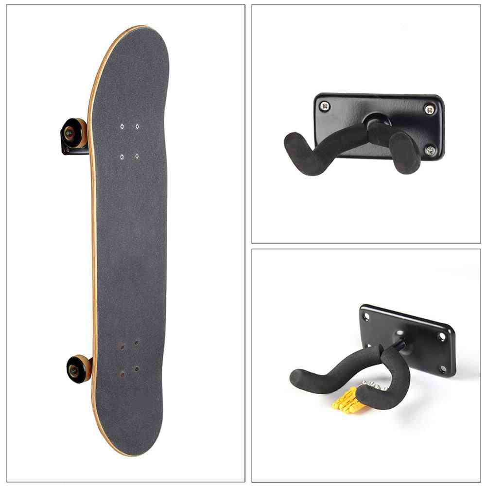 Vægmonteret skateboard hængende rack / holderkrog