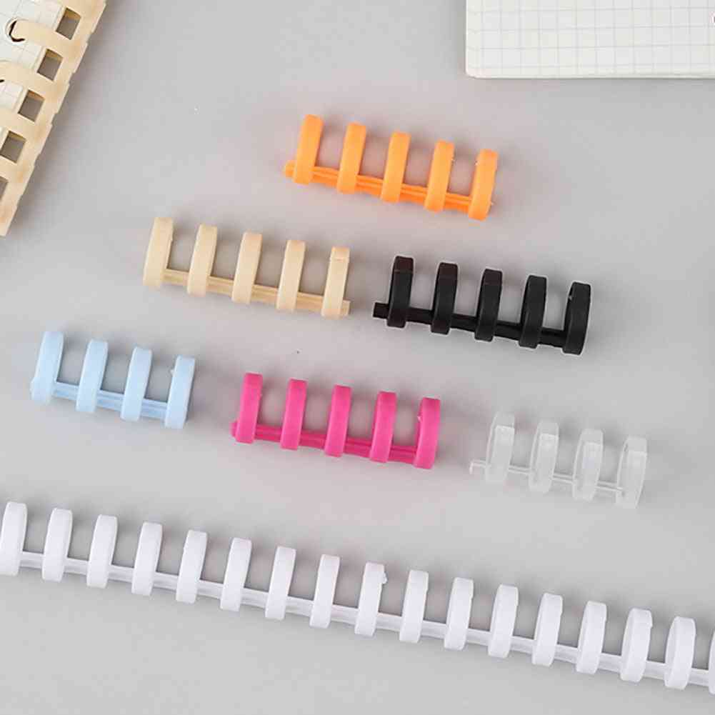 30-holes Plastic Binding, Spring Spiral Rings For Scrapbook & Notebook Stationery