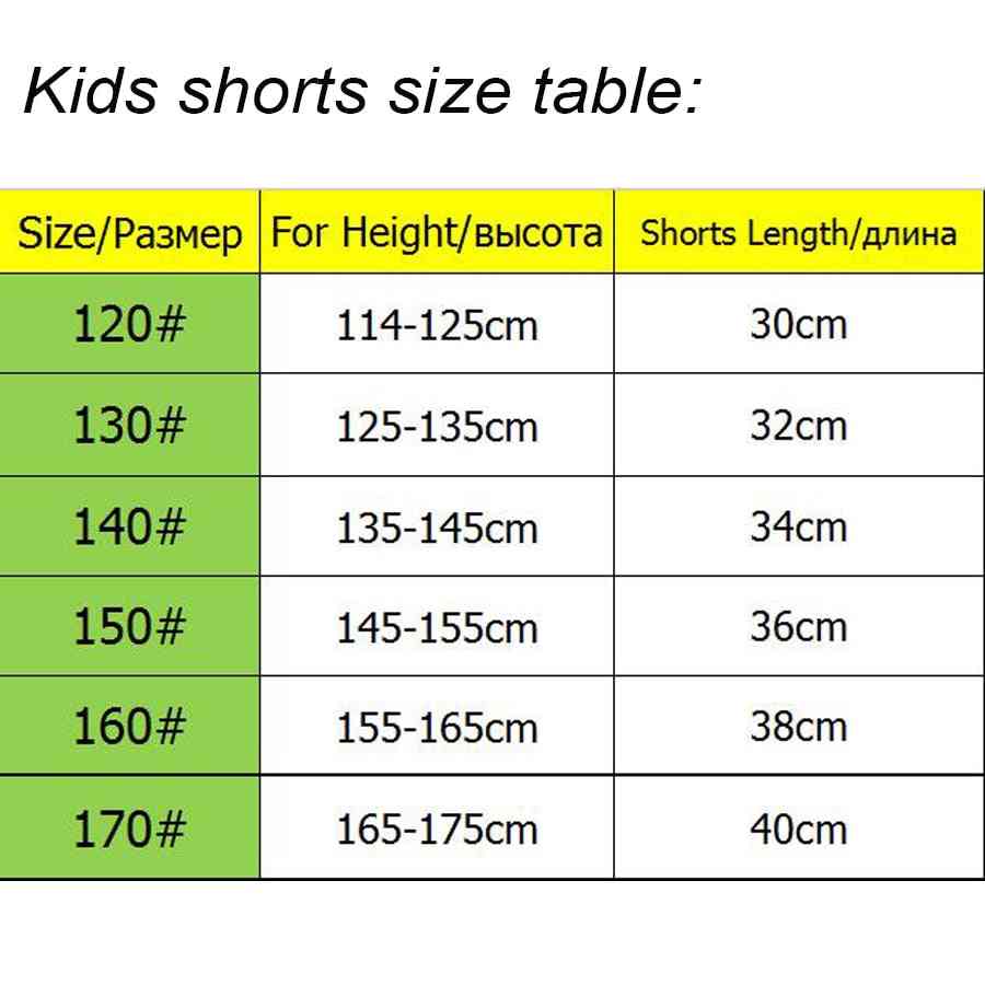 Pantalons de survêtement courts pour enfants