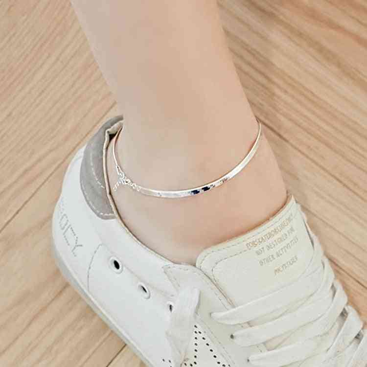 Sterling Silver Fashion Ladies Anklet
