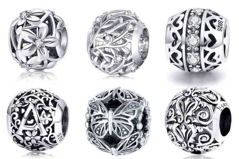 Sterling galaxy charm kroglice se prilegajo originalni zapestnici obesek verodostojni nakit